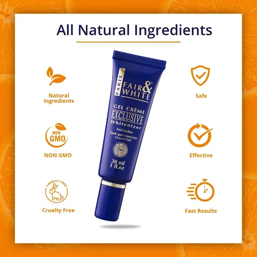 Gel Aclarante De Manchas Con  Vitamina C  Fair & White Todo Tipo De Piel Noche
