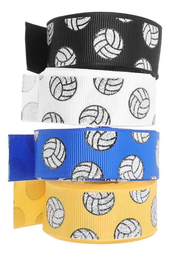 Cinta Decorativa De 4 Rollos Para Regalos De Voleibol