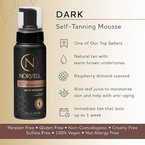 Norvell Venetian Mousse Autobronceadora Bronzer 8 Oz