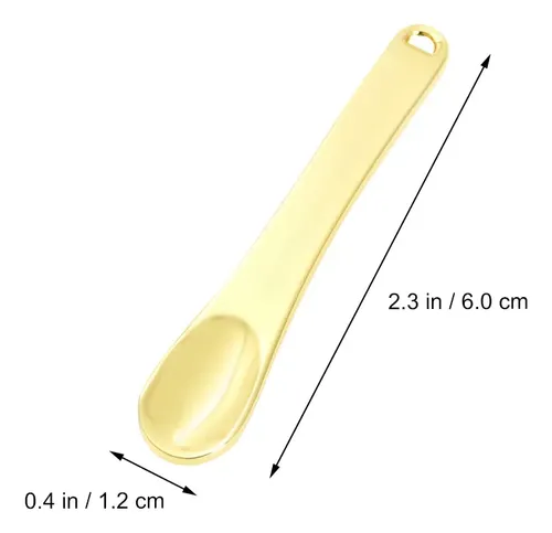 9pcs Assorted Color Metal Makeup And Skin Care Spoons Set