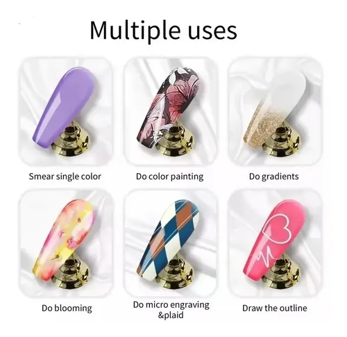 Esmalte En Gel Tricolor Paint Uv Uñas Semiperm Acrilicas