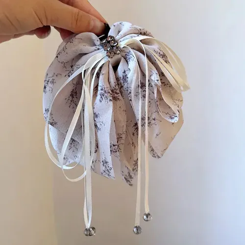 Hair Clip Diqian Bow Chiffon Fabric Accesorios Para Mujer