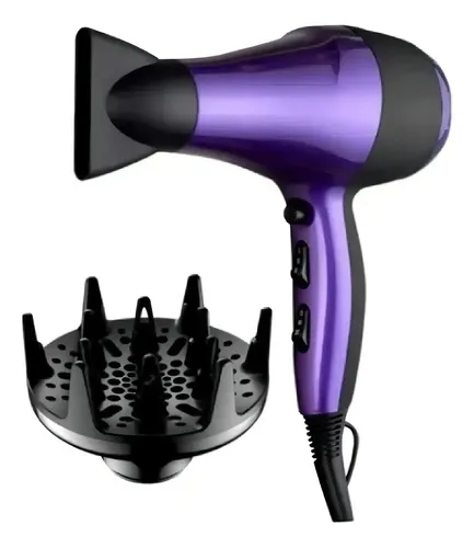 Secador De Pelo Etheos Cps006 Violeta Y Negro 2000w Color Violeta/Negro