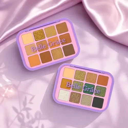 Paleta Tono 03 Sombras De Ojos 12 Colores Mate Brillante Maquillaje Rostro Veoquiero
