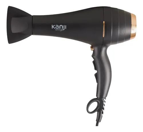 Secador De Pelo Aire Frio Calor 2000w Kanji Beauty Color Negro