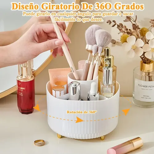 Organizador De Maquillaje Cosméticos Giratorio 360°