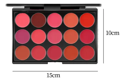 Paleta De Labios 15 Brillos De Labios Hidratantes Estilo A