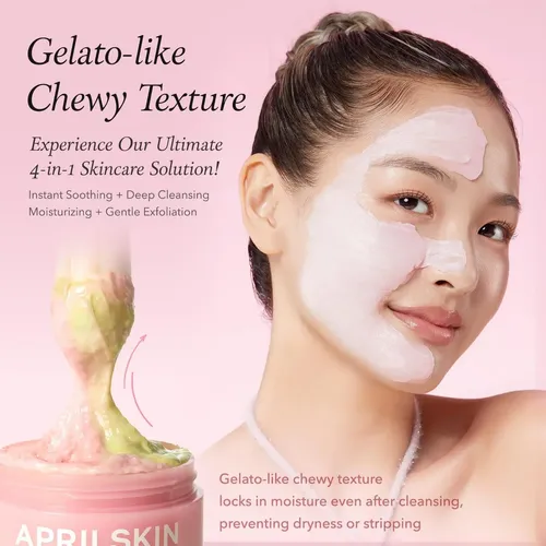 Limpiador Facial Aprilskin Aloe Rosa 189g Exfoliante Suave