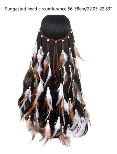 Diadema De Plumas Vip Fsfs Para Mujer, Extensiones De Cabell