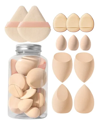 Set De Esponjas Para Maquillaje Con Estuche Organizador