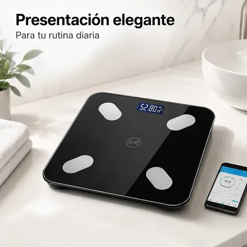 Balanza De Baño Bluetooth Inteligente Medición Corporal