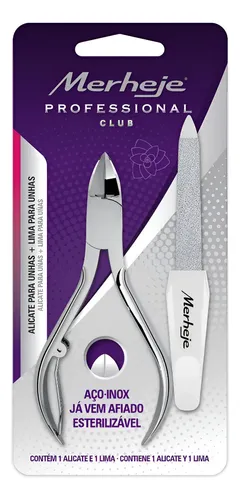 Kit – Alicate Para Uñas + Lima Merheje Professional Bli
