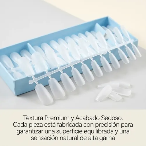 Tips Soft Coffin Mate Para Manicura Profesional 240pcs