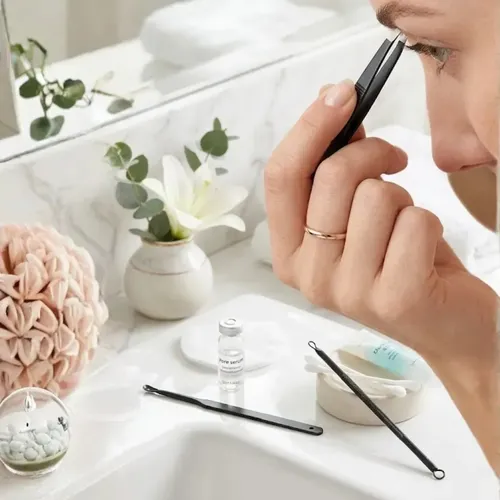 Kit de Manicura y Pedicura WAFFY de 16 Piezas con Estuche, Cortaúñas y Tijeras