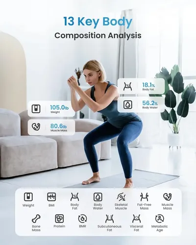 Balanza Inteligente Renpho Elis 2x Con App 13 Metricas Blanco