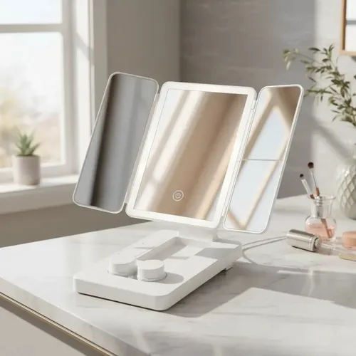 Multi Compras Led/Maquillaje Rectangular – 3 modos – Blanco – Recargable USB 15 cm (Incluye: Con luz)