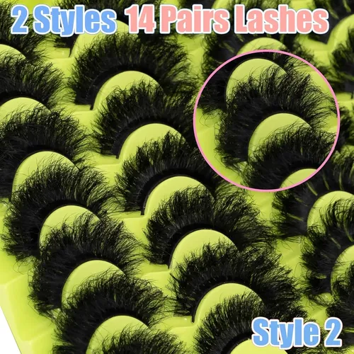 Pestañas Postizas 14 Pares Wikbik Cat Eye 8d Mink