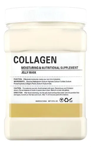 Mascarilla Facial De Colágeno Gelatinosa Hidratante Y Reafir