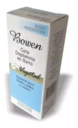 Bowen Vegetal Cera Depilatoria Barra Rostro, Axilas Y Cavado