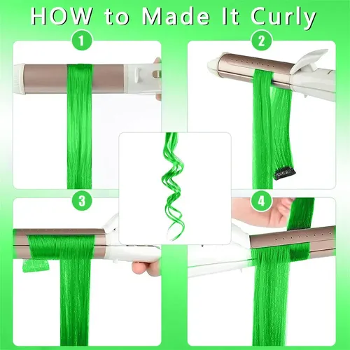 Extensiones De Cabello De Colores Para Niños Con Clip Fijo
