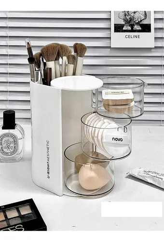 /torganizador De Maquillaje Giratorio Con Cajones Elegante B