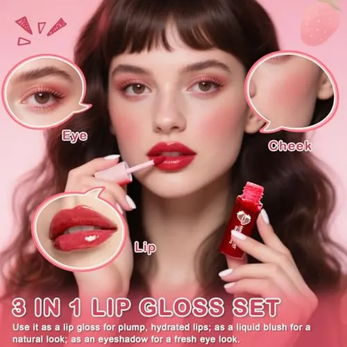 Tinte Para Labios, 6 Colores, Tinte Para Labios De Larga Dur