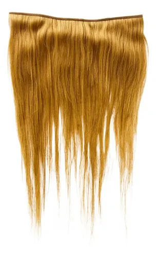 Cortina 1 Capa Pelo Natural Humano Rubio 20 X 50cm