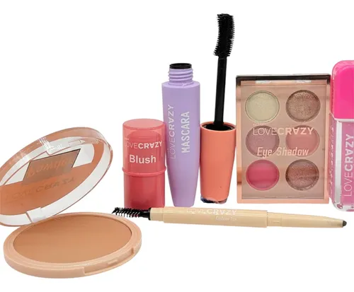 Combo De Maquillaje Basico Economico Tejar Love Crazy
