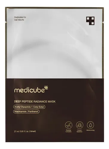 Mascarilla Medicube Deep Peptide Radiance 27 Gr 1u Iluminadora Peptidos Todo Tipo De Piel