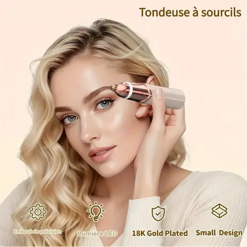 Depiladora Eléctrica Facial Y Cejas 2 En 1