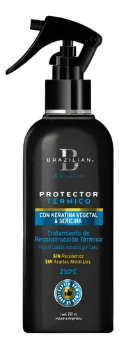 Protector Termico Brazilian Keratin Con Sericina Y Keratina