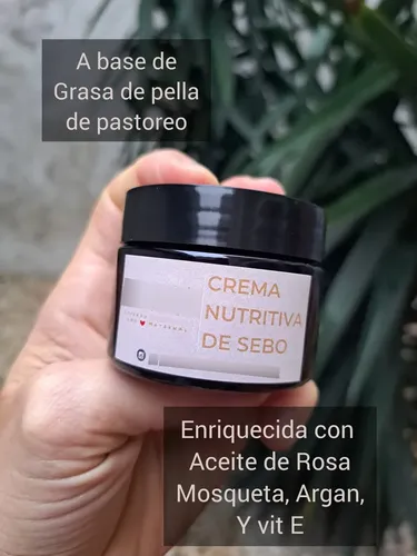 Crema De Sebo- Tallow -grasa De Res- Hidratante- Anti Age