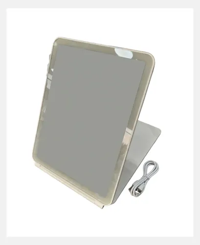 Espejo P/ Maquillaje Con Luz Led Portátil Plegable 3 Modos