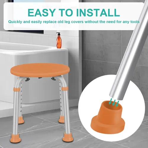 Patas De Repuesto Para Silla De Baño Y Silla De Ducha, Tapas