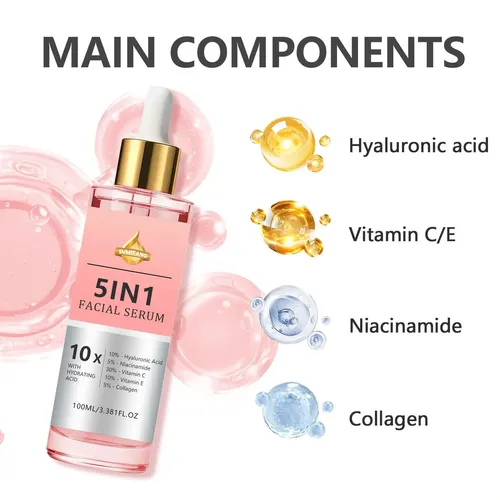 Sumifang 5 In 1 Facial Serum With Hydrating Acid 10x-100ml