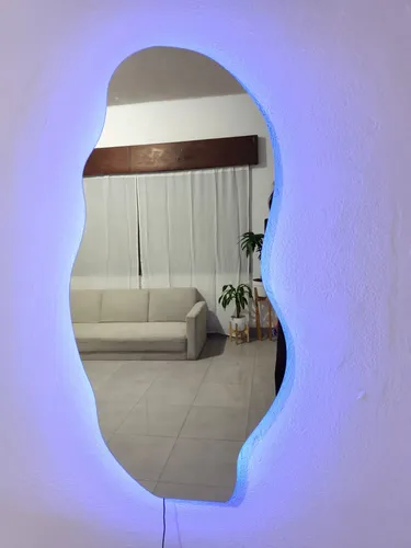 Espejo Curvo Con Luz Led