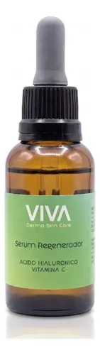 Sérum Regenerador Viva Dermo Skin Care Con Ácido Hialurónico Y Vitamina C 30ml
