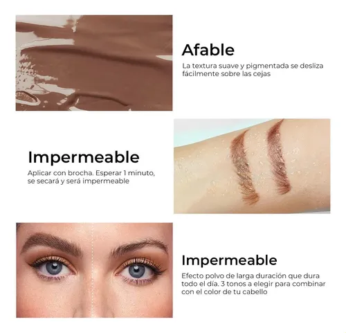 Set De Gel De Cejas Impermeable Zlu Xu Sace Lady 3d