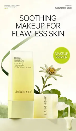 Prebase De Maquillaje De Larga Duración Liangnishi, Sérum Na
