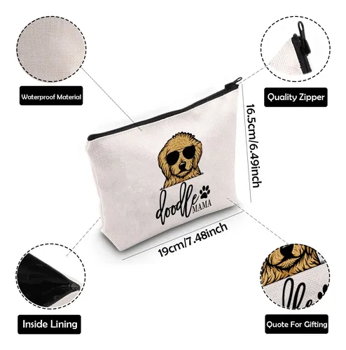 Bolsa De Maquillaje Zjxhpo Golden Doodle Para Mamá, Regalo P