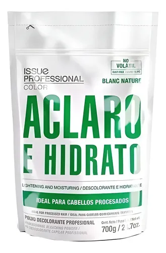 Polvo Decolorante Issue Blanc Nature Uso Profesional X700g
