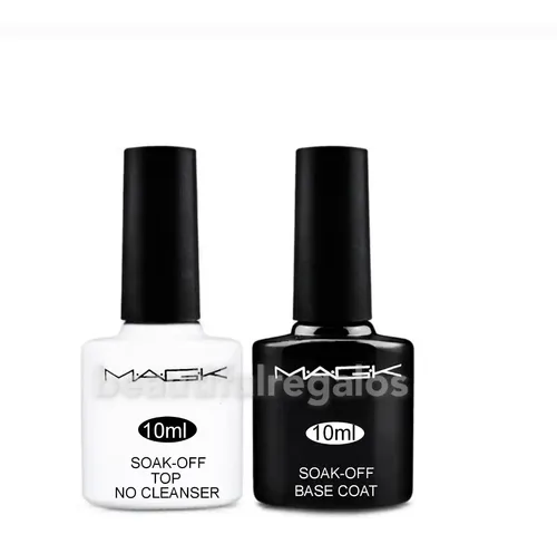 Kit Esmaltes Semipermanenetes Removedor Uv Base Top Lima