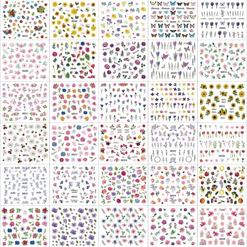 Kit De 300 Pegatinas Para Uñas Hechas A Mano, Reventa Al Por