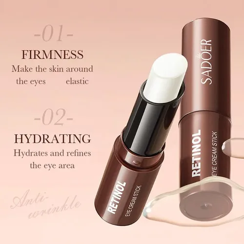 Crema De Ojos En Barra Con Retinol Sadoer, Antiojeras, Reafi