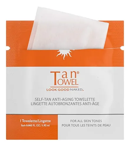 Toalla Facial Bronceadora Towelettes, 15 Unidades, Sin Parab