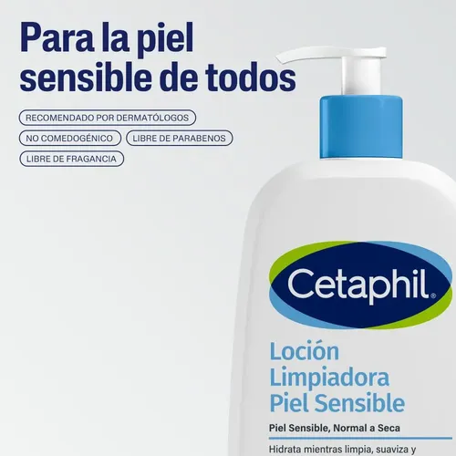 Loción Facial Cetaphil Limpiadora Para Piel Sensible 473 Ml