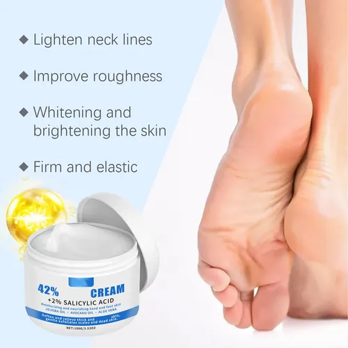 Crema Reparadora Hidratante Para Pies Que Alivia La Piel Sec Multicolor