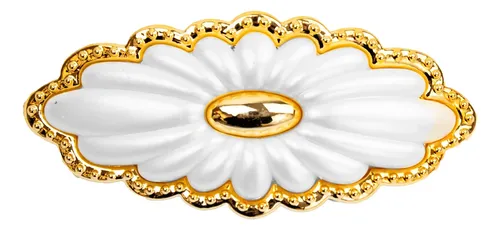 Hebillas Doradas Estilo Flor Pack X 12 Unidades