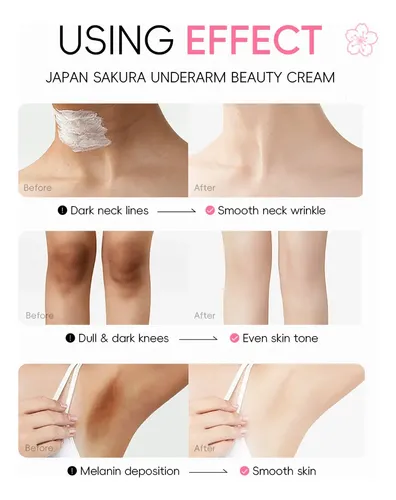 Crema Aclaradora De Axilas Japan Sakura 30g Neutra