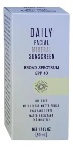 Protector Solar Mineral Facial Spf40 Diario 50 G